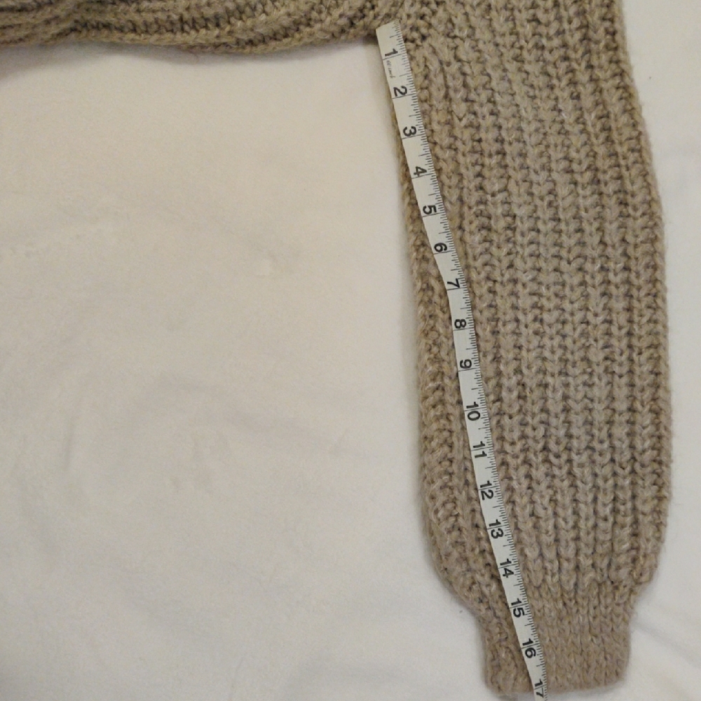 Zara Beige Knit Cardigan - Picture 5 of 14